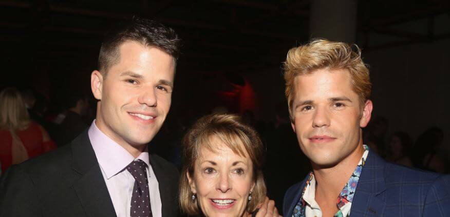 Anne Carver with her twins Max Carver and Charlie Carver.